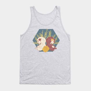 Gemini Twins (Navy) Tank Top